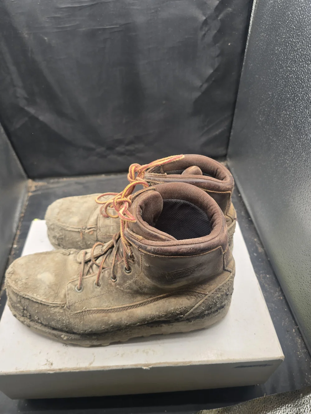 Red‎ Wing Shoes Brown Lace-Up Men's Work Boots